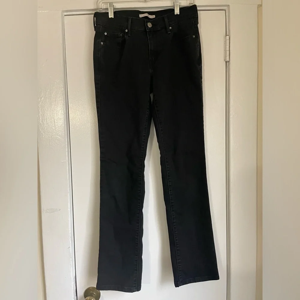 Levi’s 505 black straight jeans size‎ 6